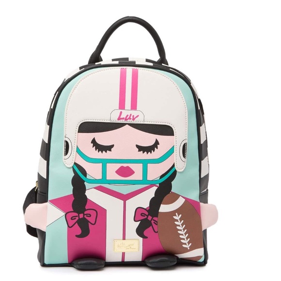 Betsey Johnson Handbags - Betsey Johnson Mindy Mid Size Kitsch Football Bag